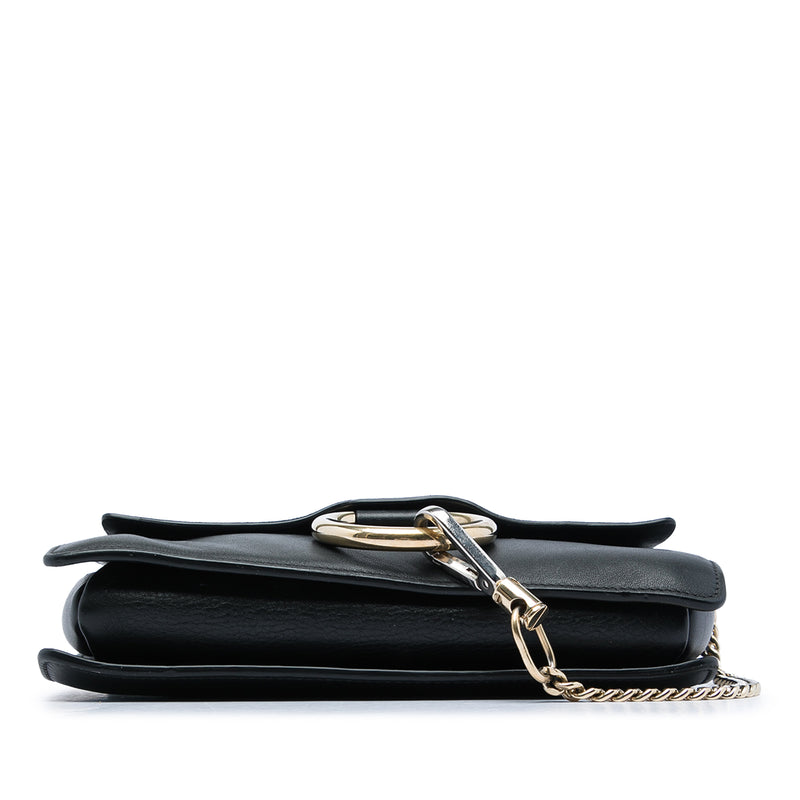Small Suede and Calfskin Faye Crossbody - Image 3