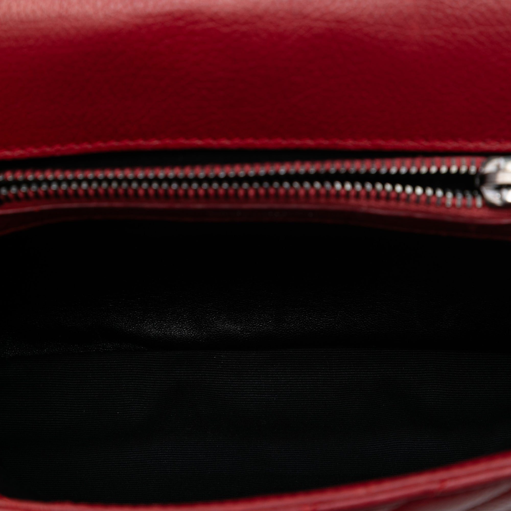 Medium Chevron Sheepskin Monogram College Satchel - Image 4