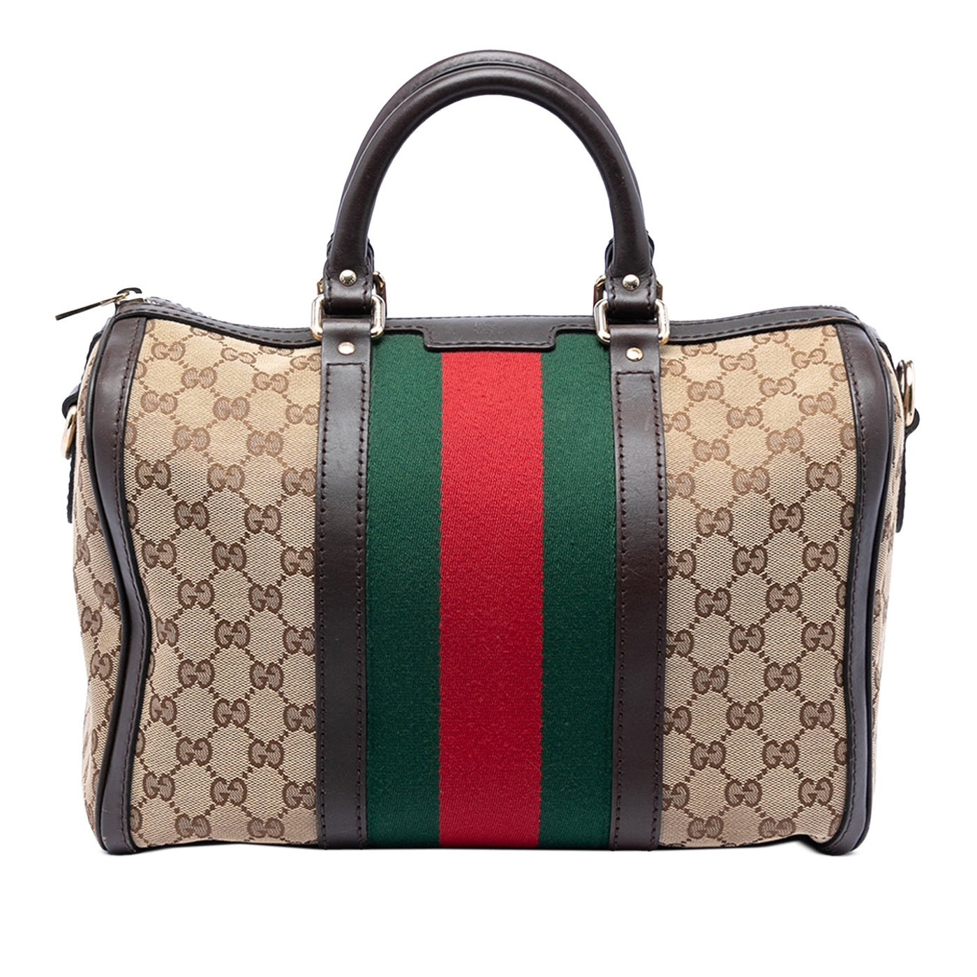 Medium GG Canvas Web Joy Boston Bag - Image 1