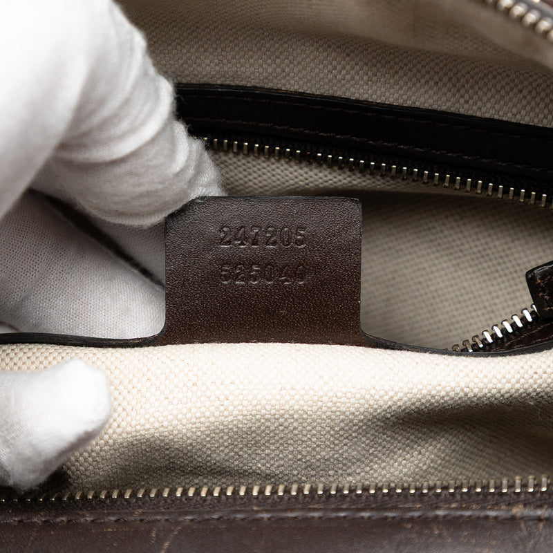 Medium GG Canvas Web Joy Boston Bag - Image 6