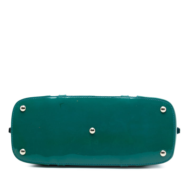 Small Microguccissima Bicolor Patent Nice Dome Satchel - Image 3