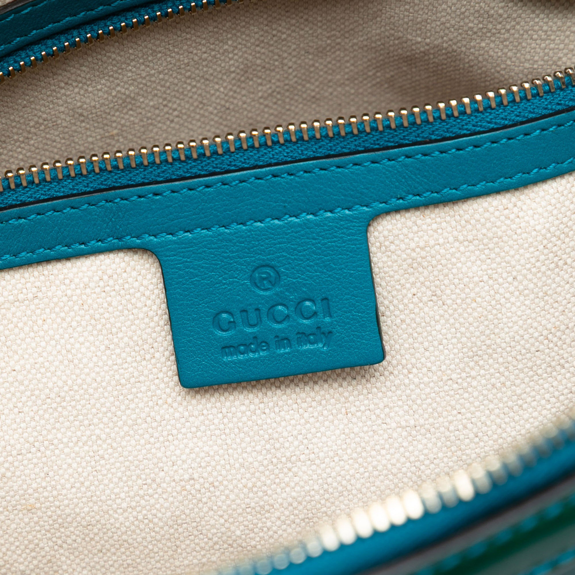 Small Microguccissima Bicolor Patent Nice Dome Satchel - Image 5