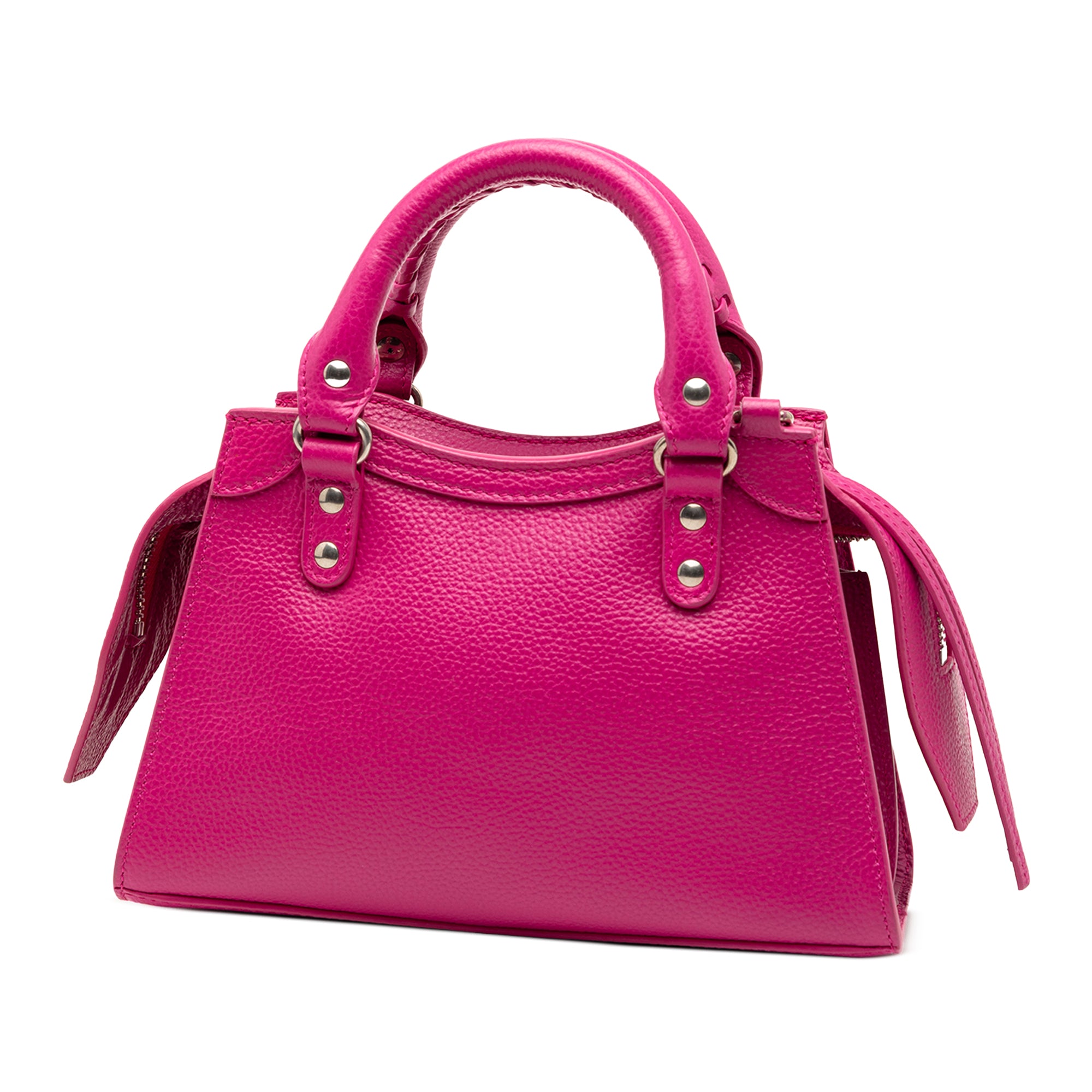 Mini Grained Calfskin Motocross Neo Classic City Satchel - Image 2