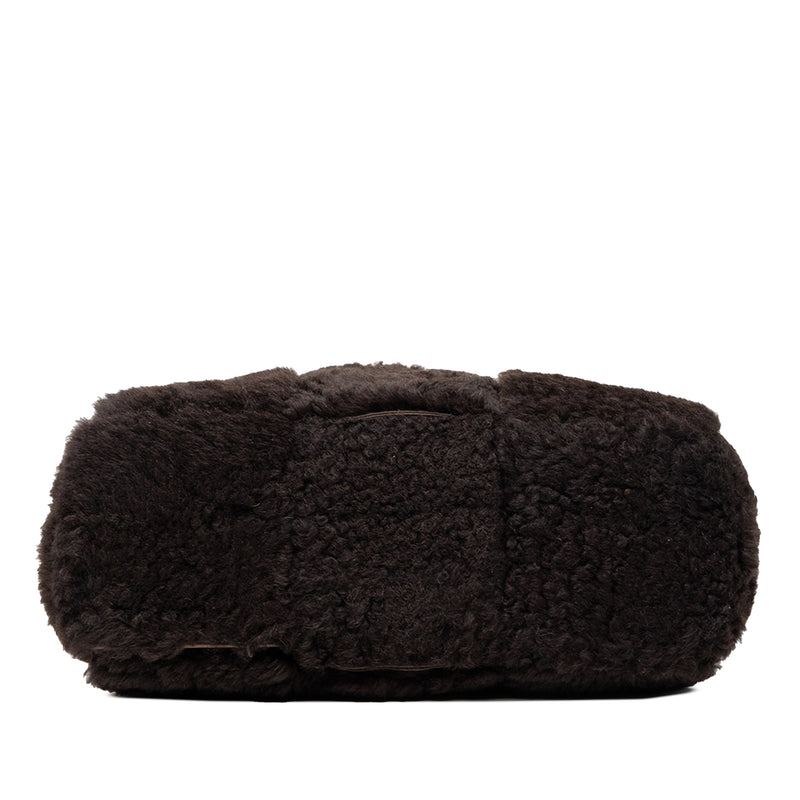 Small Shearling Intrecciato Arco Tote - Image 3
