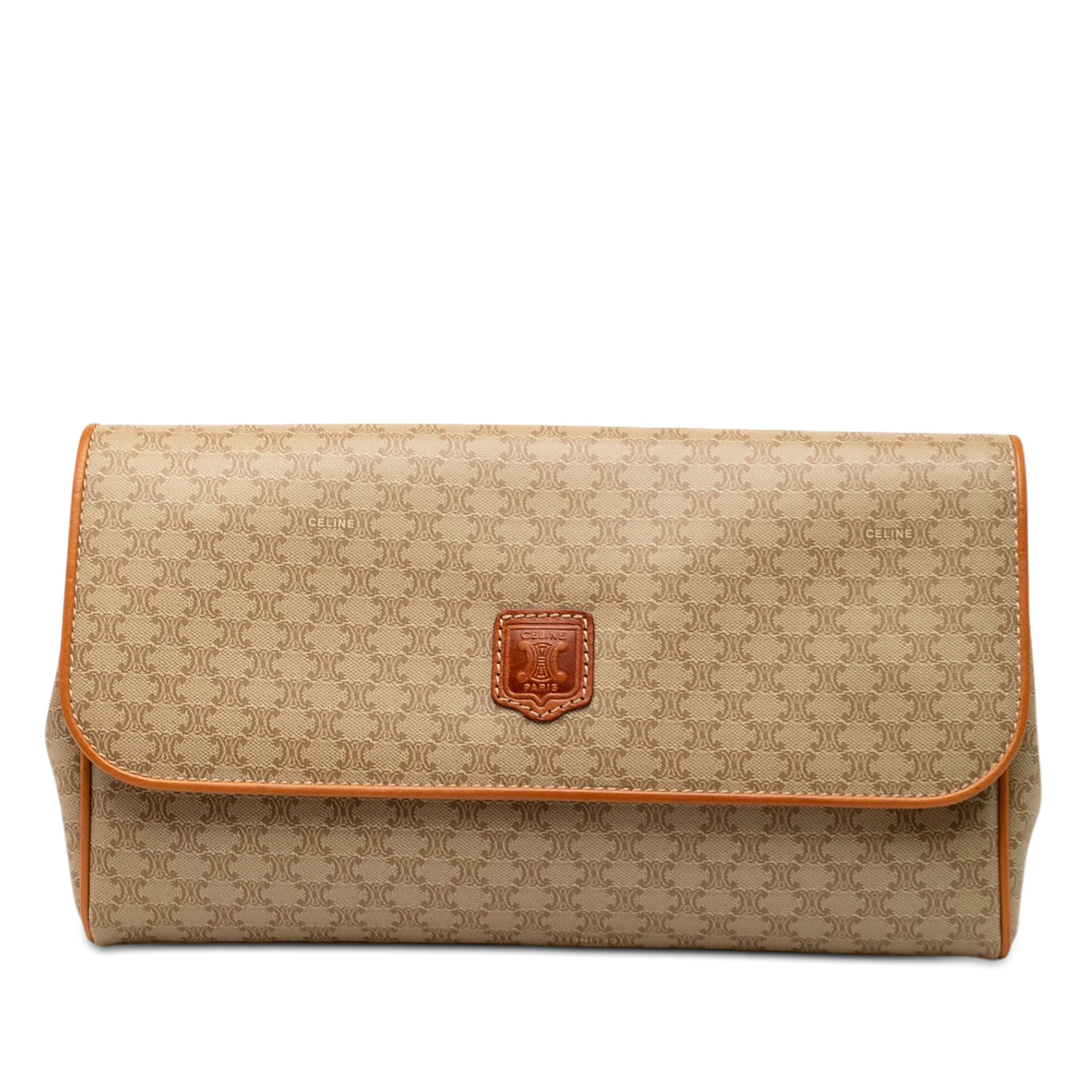 Macadam Coated Canvas Clutch - Image 1