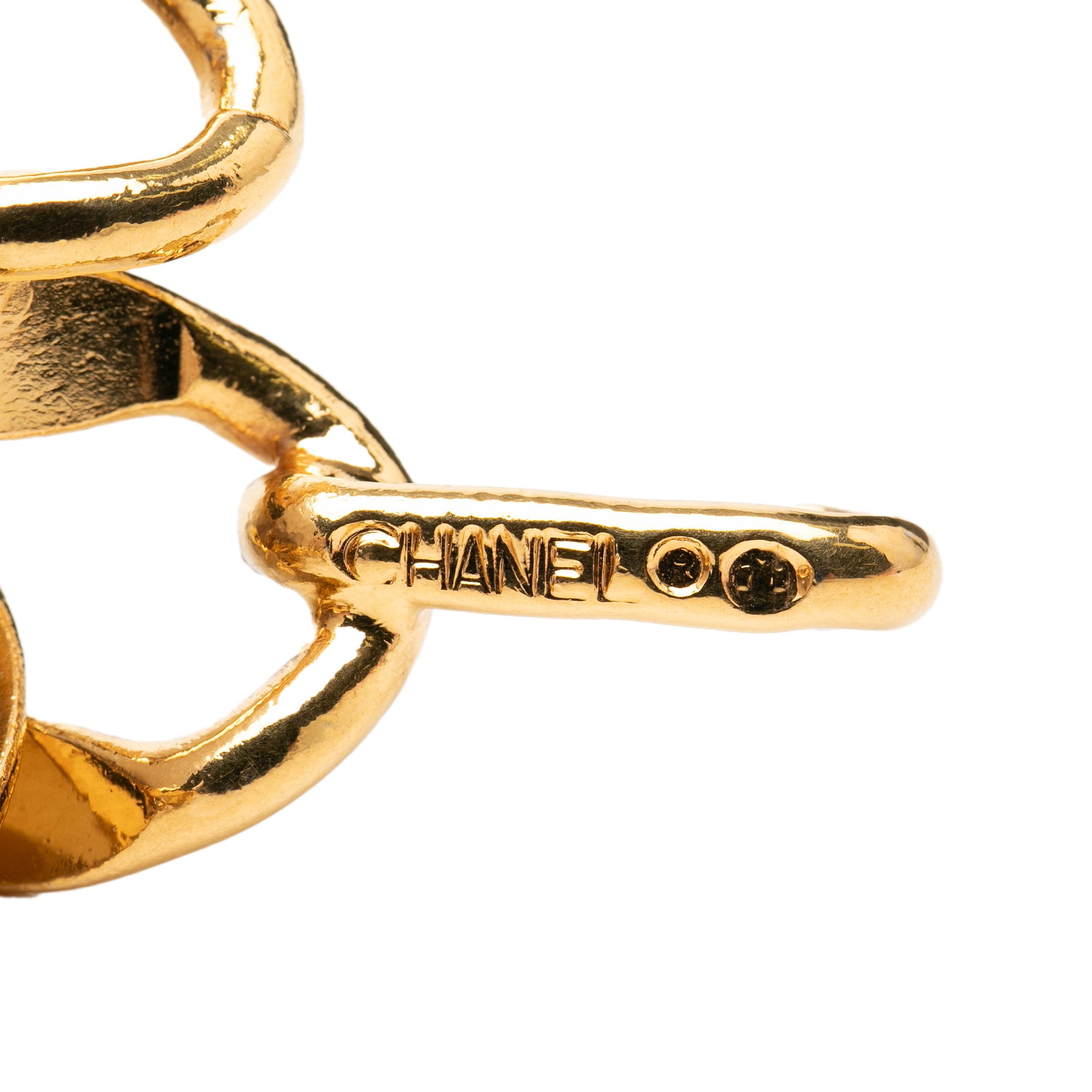 Gold Plated CC Medallion 31 Rue Cambon Paris Chain Link Belt - Image 4