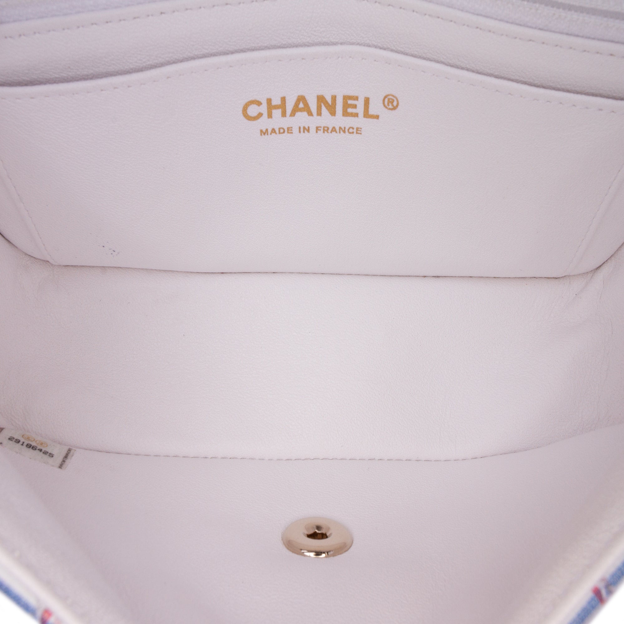 Mini Rectangular Classic Printed Calfskin Single Flap - Image 4