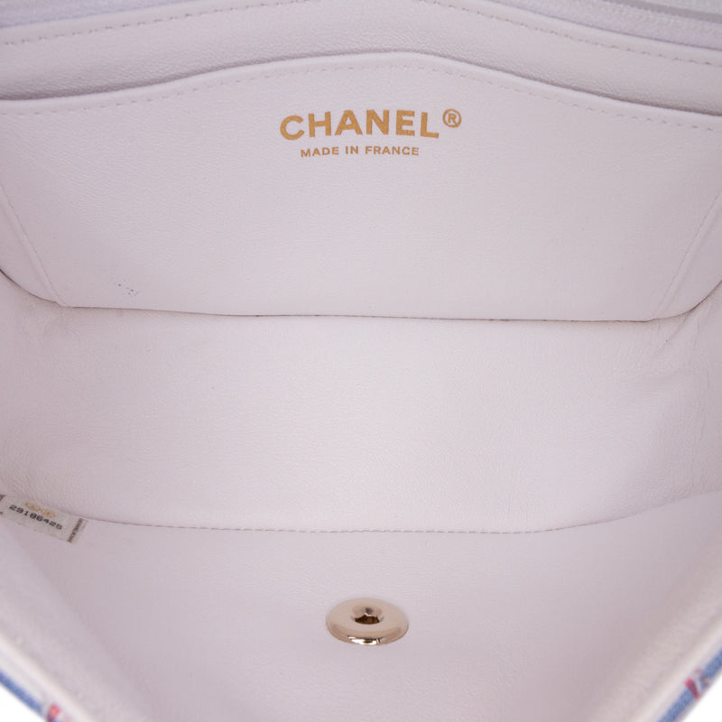 Mini Rectangular Classic Printed Calfskin Single Flap - Image 4