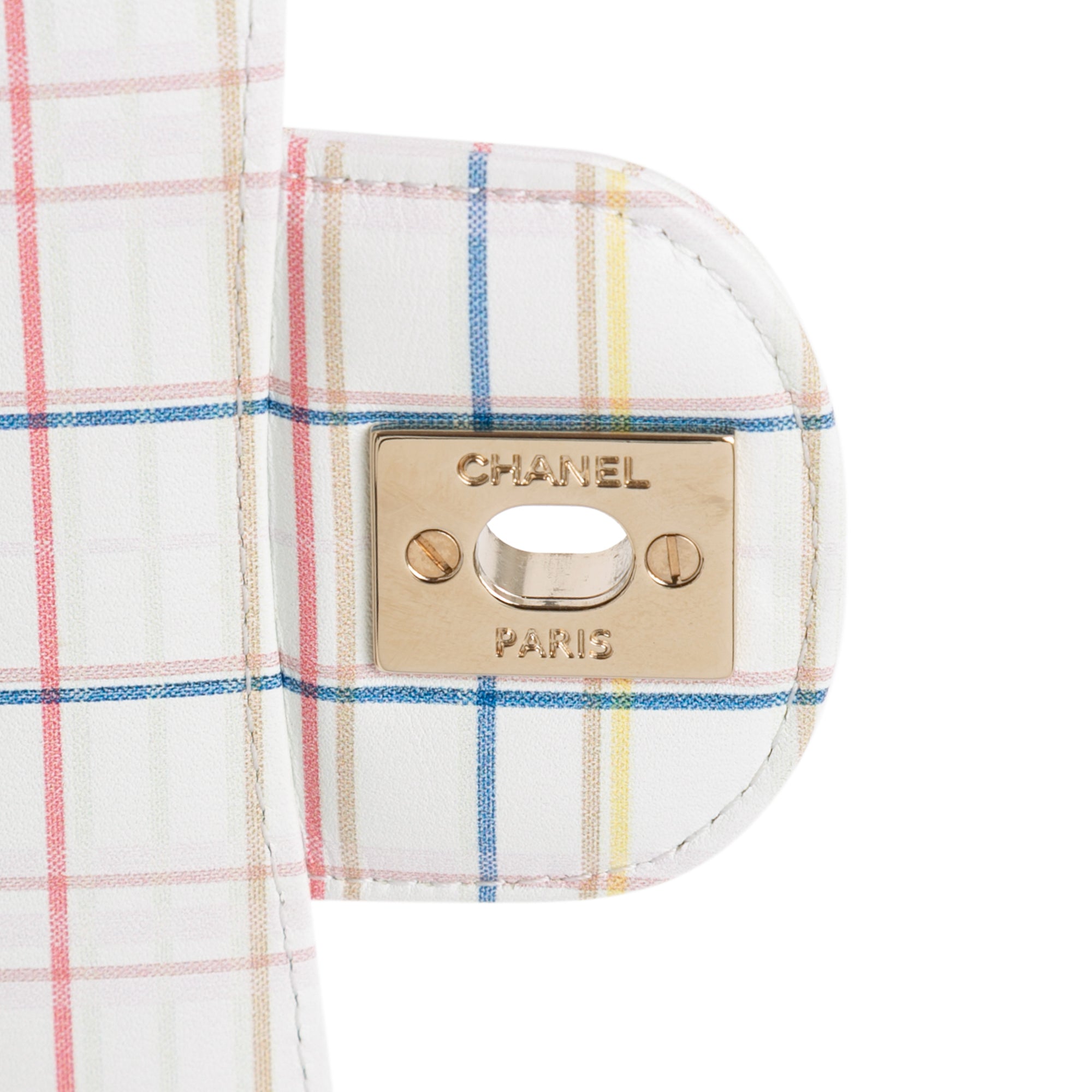 Mini Rectangular Classic Printed Calfskin Single Flap - Image 7