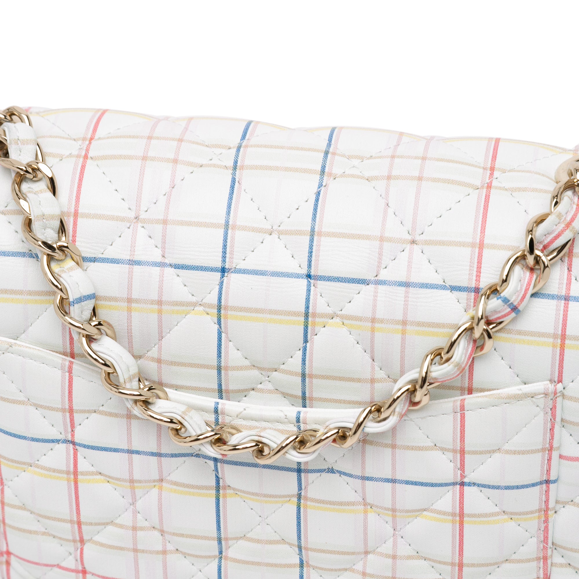 Mini Rectangular Classic Printed Calfskin Single Flap - Image 9