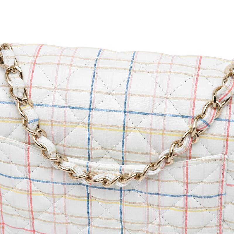 Mini Rectangular Classic Printed Calfskin Single Flap - Image 9