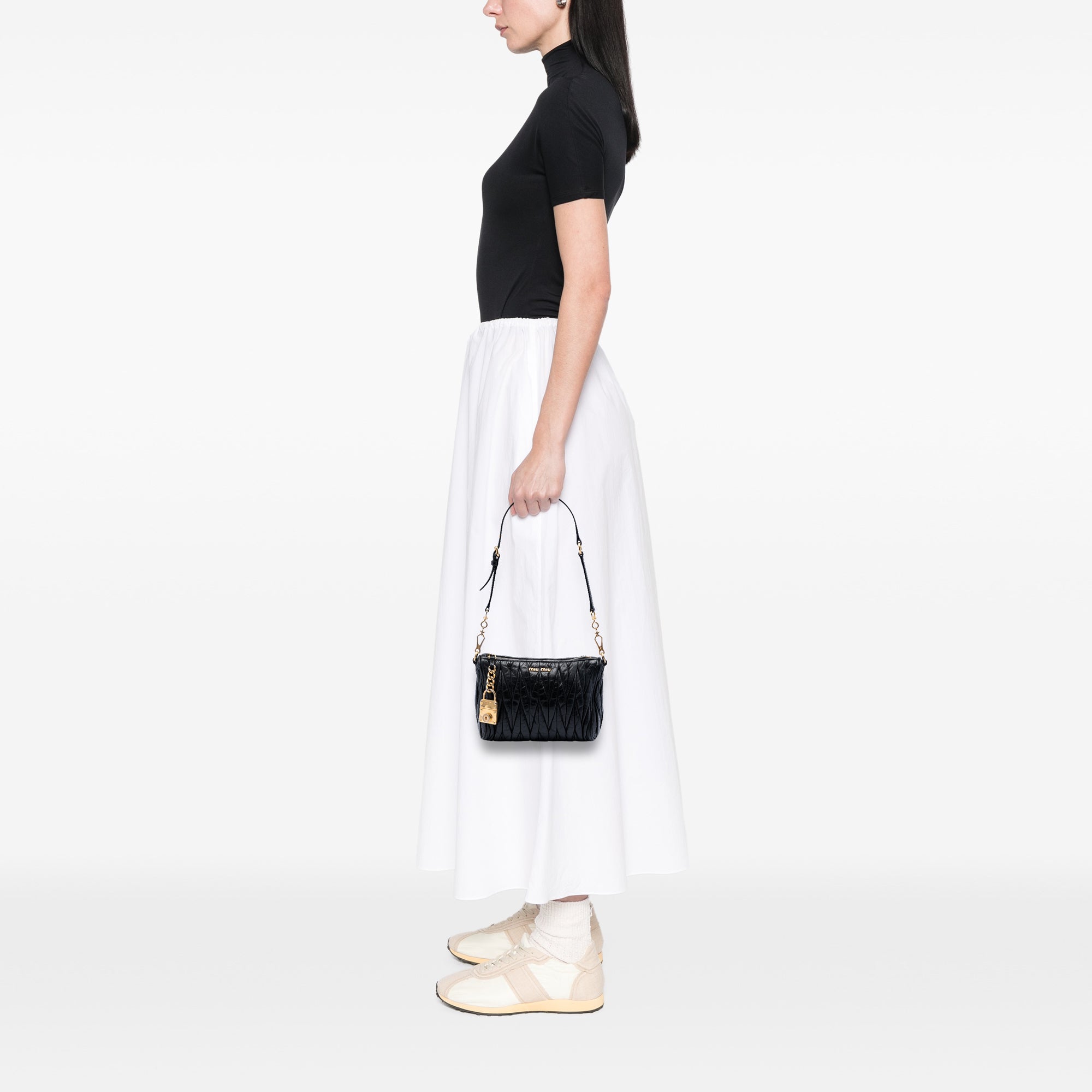 Matelasse Nappa Lux Charm Shoulder Bag - Image 6