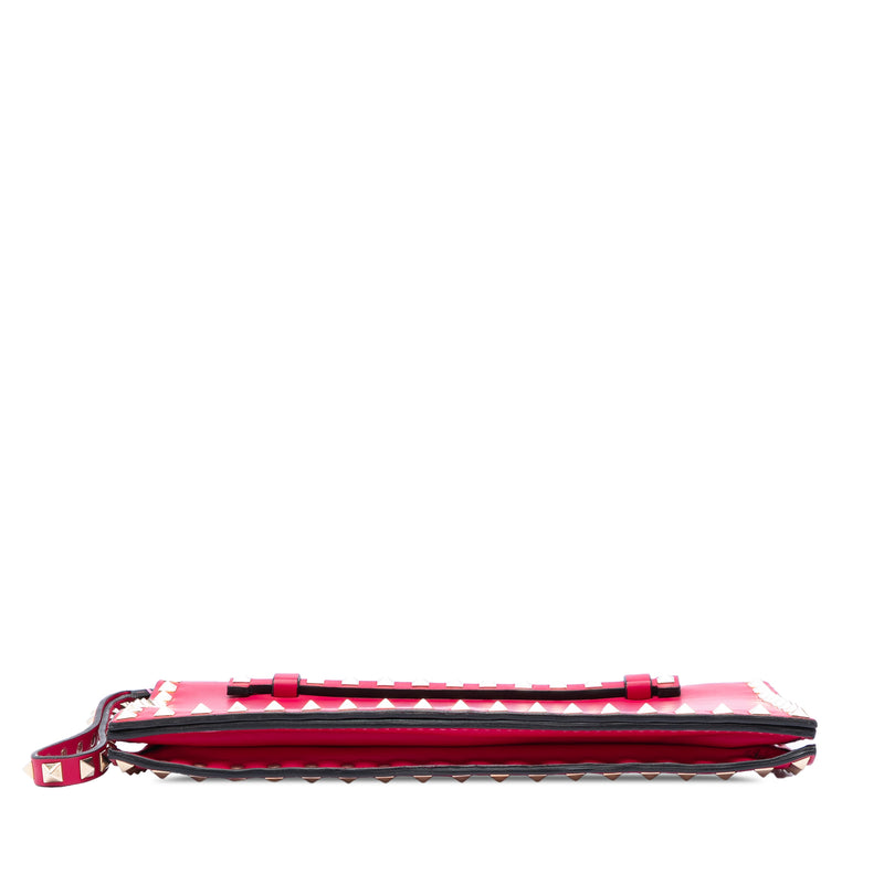 Leather Rockstud Flap Clutch - Image 3