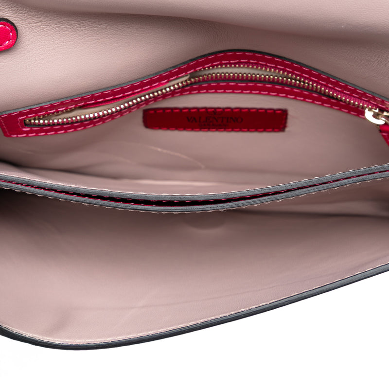 Leather Rockstud Flap Clutch - Image 4