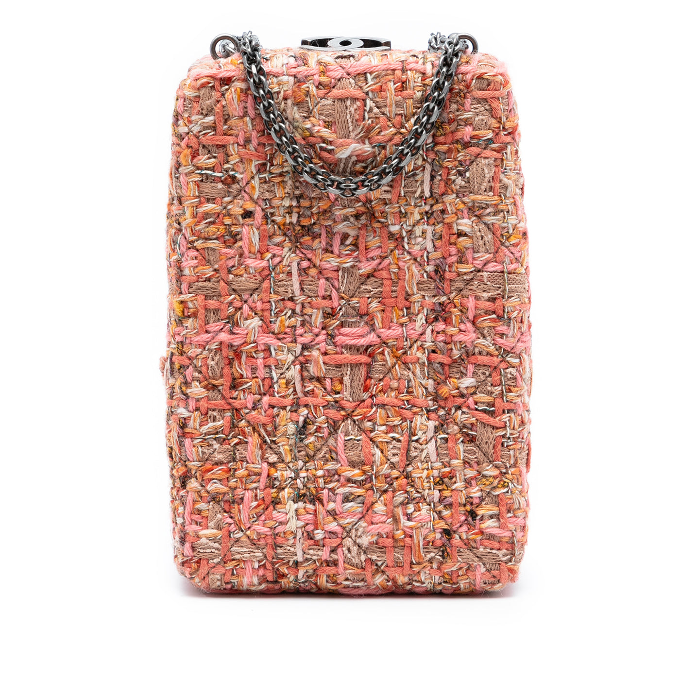 CC Tweed Chain Vertical Box Crossbody - Image 1