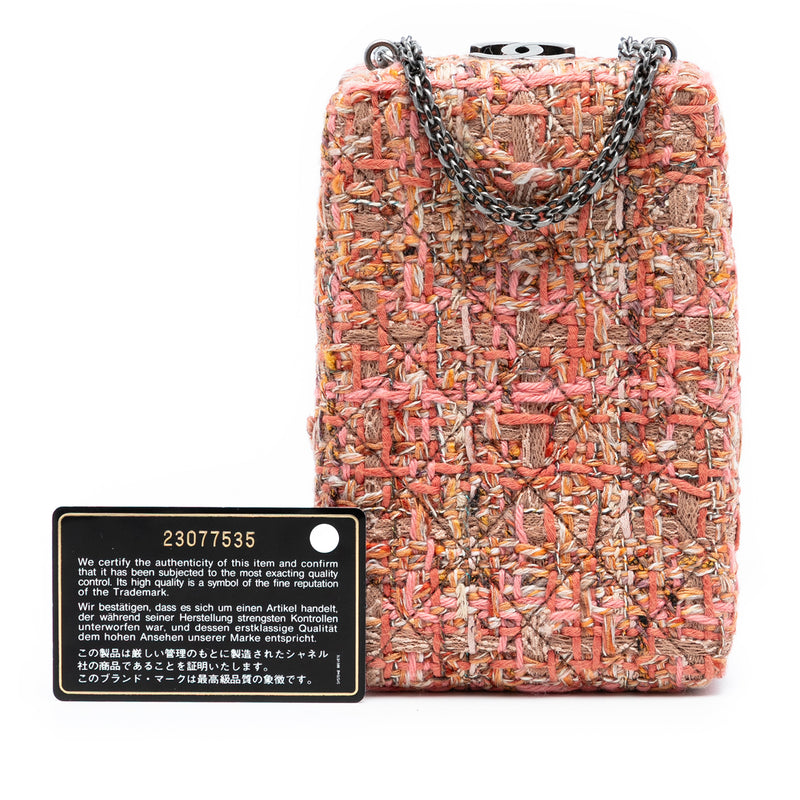 CC Tweed Chain Vertical Box Crossbody - Image 8