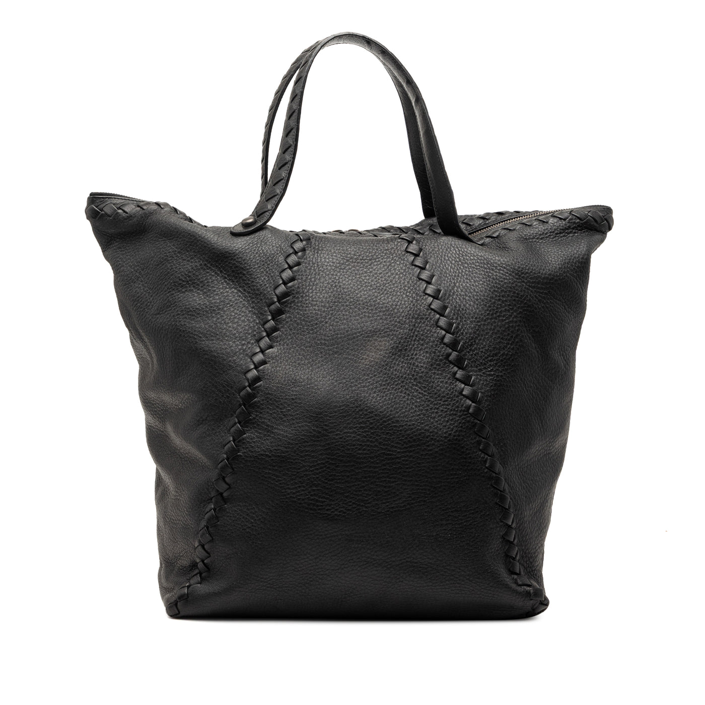 Intrecciato Trimmed Cervo Tote - Image 1