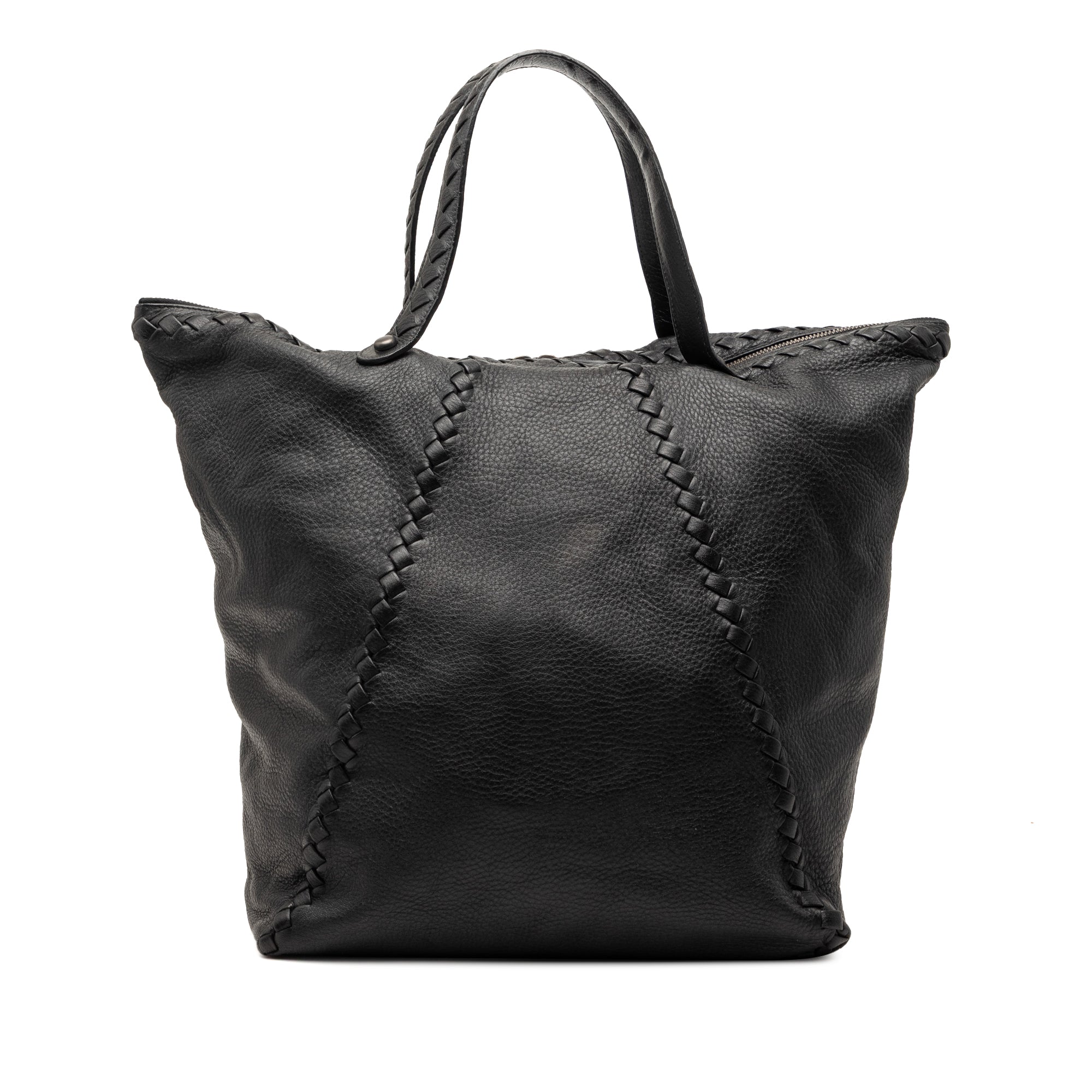 Intrecciato Trimmed Cervo Tote - Image 1