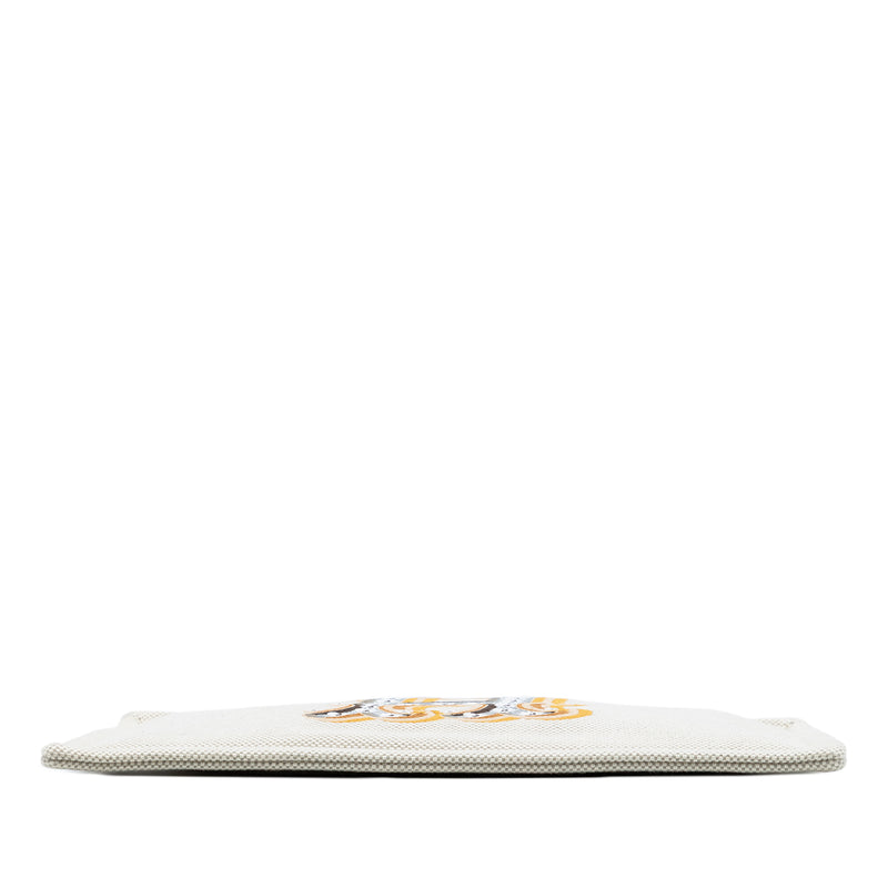 H Canvas Embroidered Electrique Flat Case - Image 3
