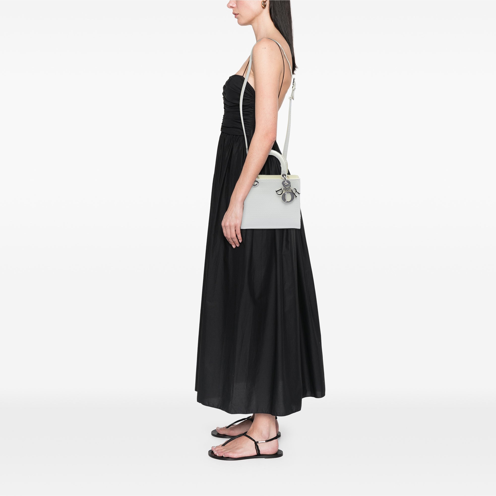 Medium Patent Microcannage Lady Dior - Image 7