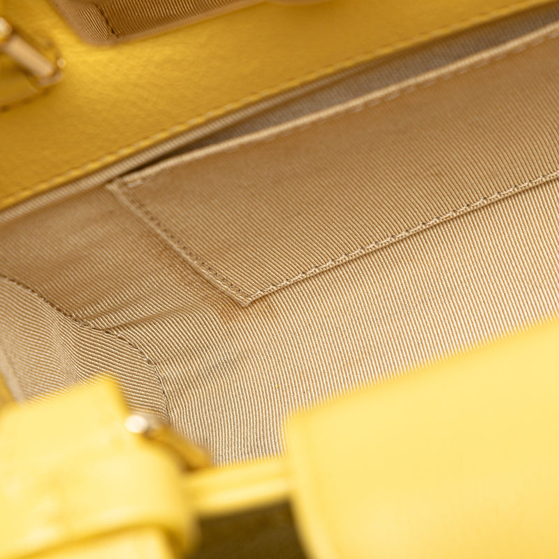 Mini Calfskin Label Click Shopping Tote - Image 7