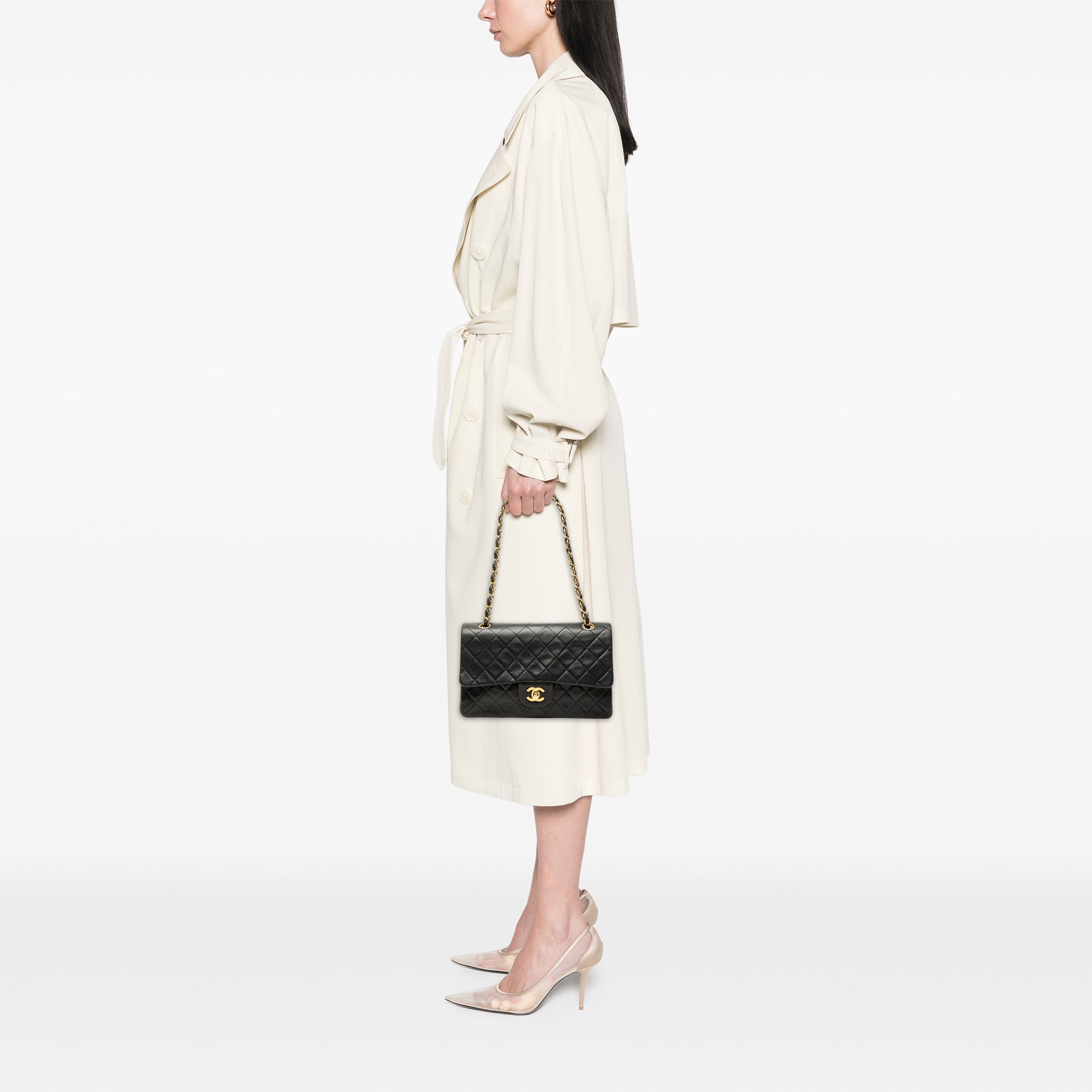 Medium Classic Lambskin Double Flap - Image 8