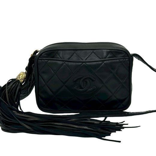 Small CC Quilted Lambskin Tassel Camera Bag - Image 1