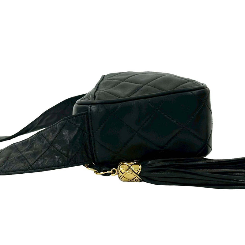 Small CC Quilted Lambskin Tassel Camera Bag - Image 5