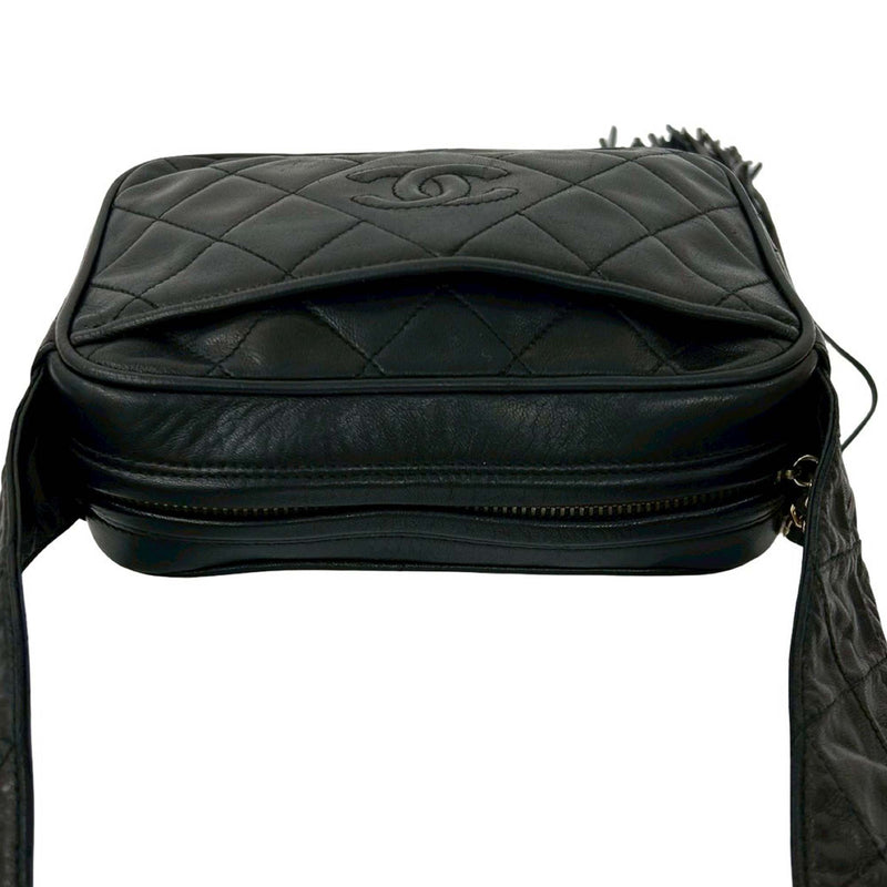 Small CC Quilted Lambskin Tassel Camera Bag - Image 6