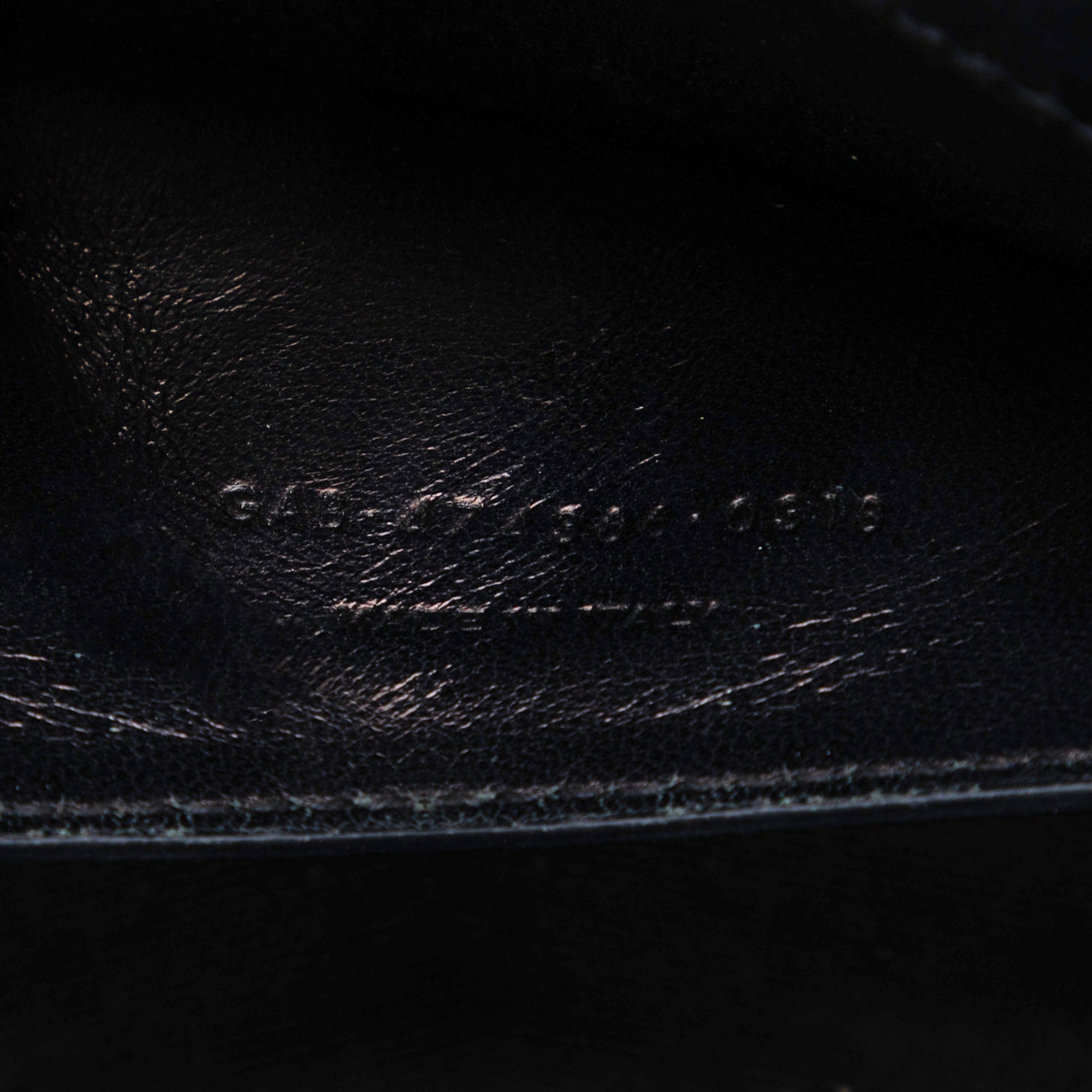 Croc Embossed Leather Monogram Kate Tassel Wallet on Chain - Image 6