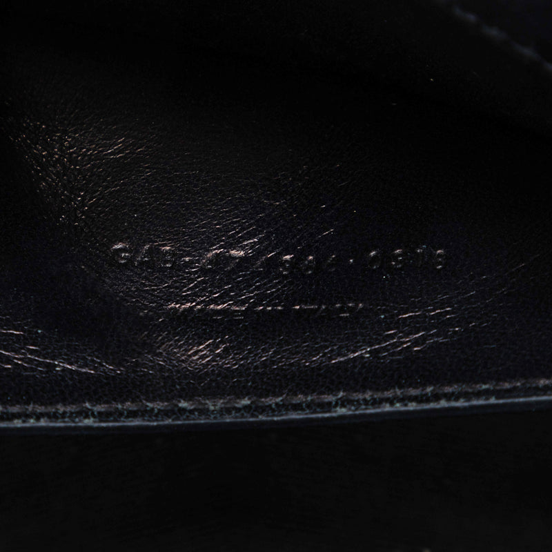 Croc Embossed Leather Monogram Kate Tassel Wallet on Chain - Image 6