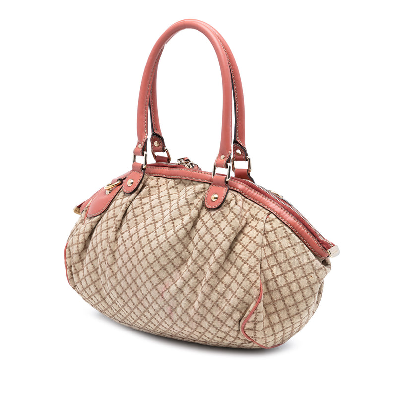 Diamante Canvas Sukey Satchel - Image 2