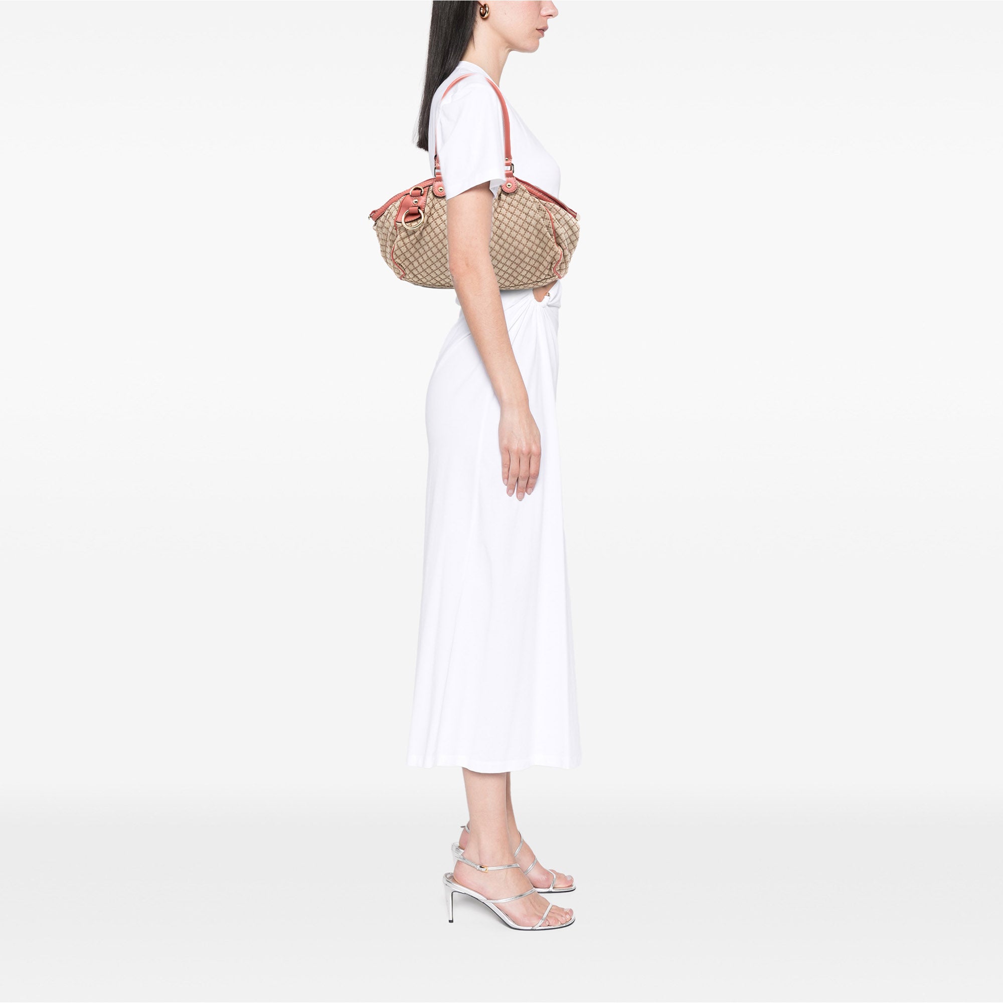 Diamante Canvas Sukey Satchel - Image 7