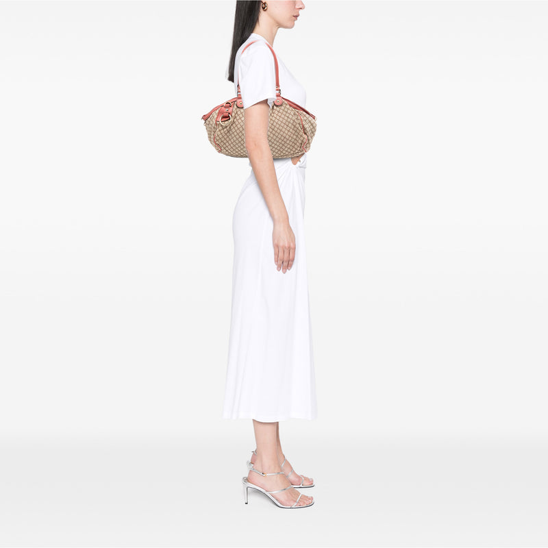 Diamante Canvas Sukey Satchel - Image 7