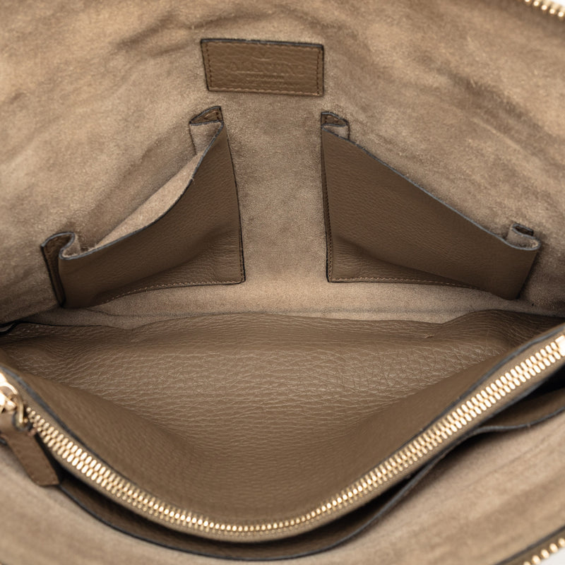 Grained Calfskin Rockstud Clutch - Image 4