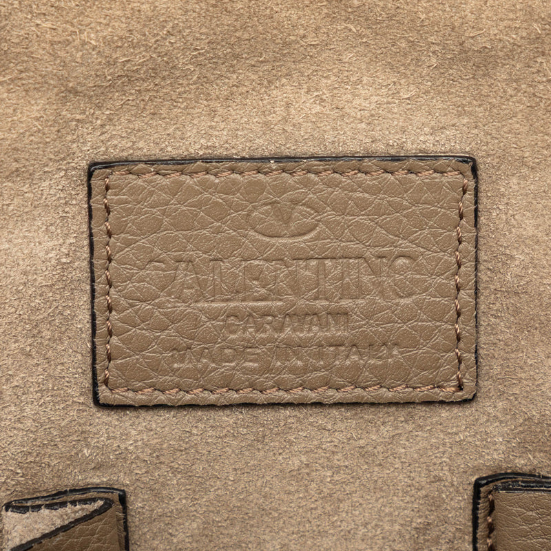 Grained Calfskin Rockstud Clutch - Image 5