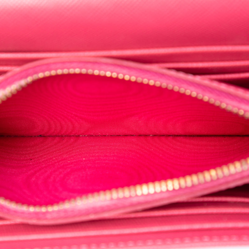 Saffiano Lux Bow Wallet On Strap - Image 4