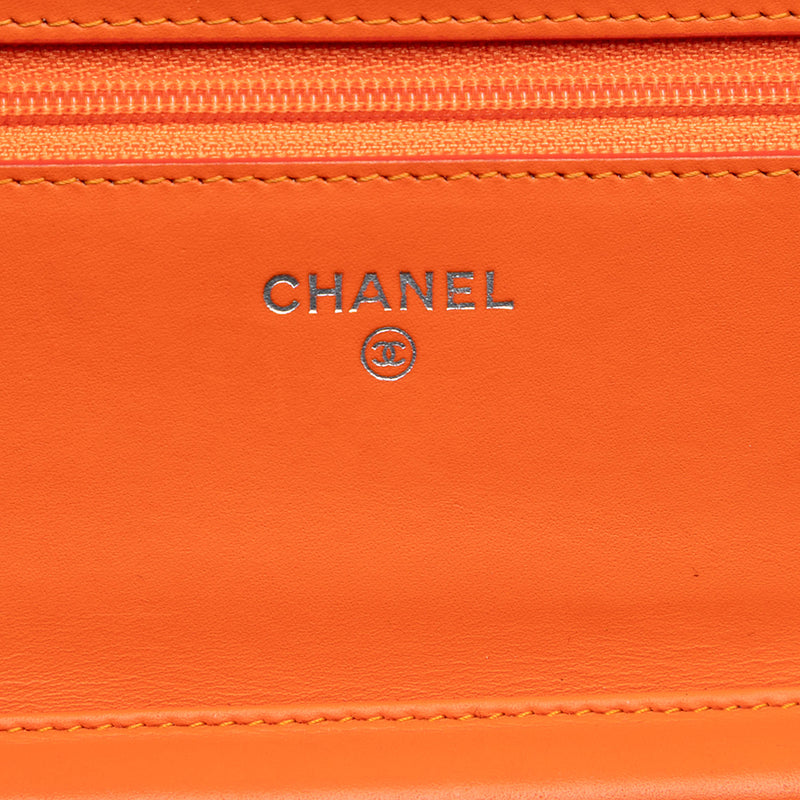 Paris Dallas CC Quilted Patent Goatskin Wallet on Chain - Image 5