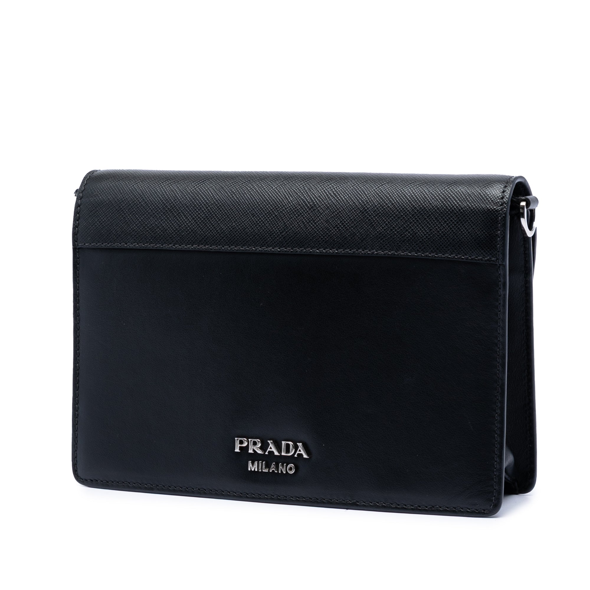 Saffiano Trimmed City Calf Racing Logo Elektra Crossbody - Image 2