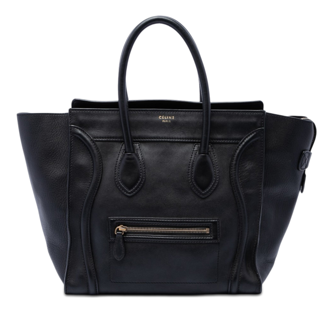 Mini Leather Luggage Tote - Image 1