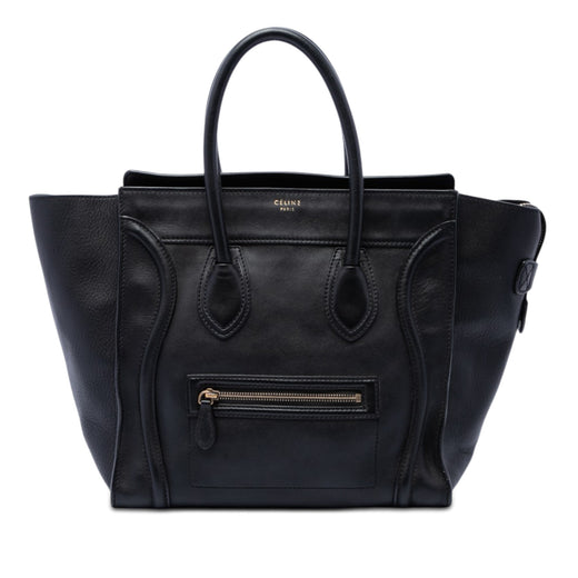 Mini Leather Luggage Tote - Image 1
