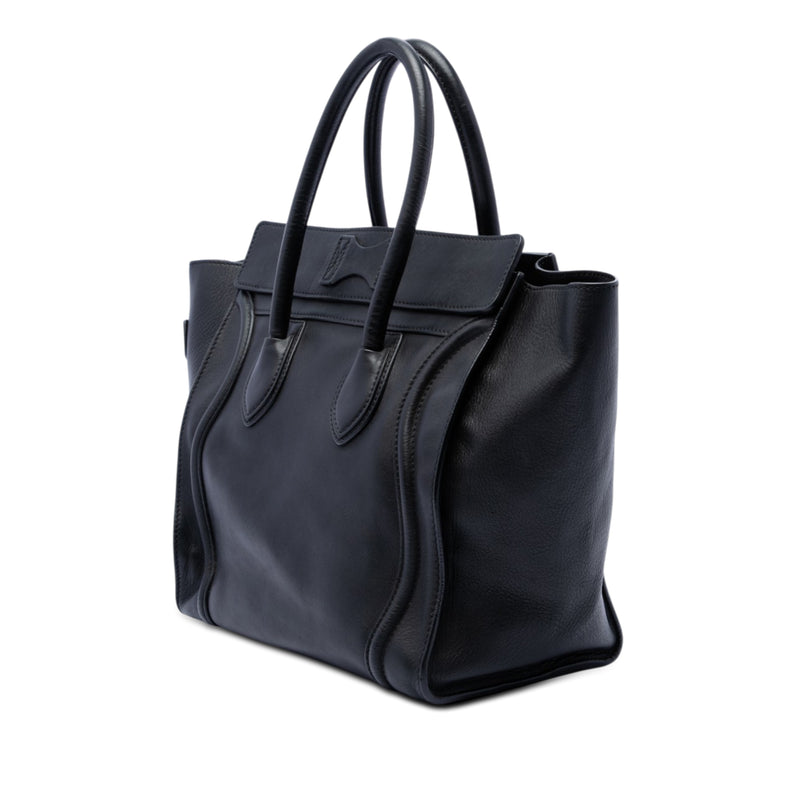Mini Leather Luggage Tote - Image 2