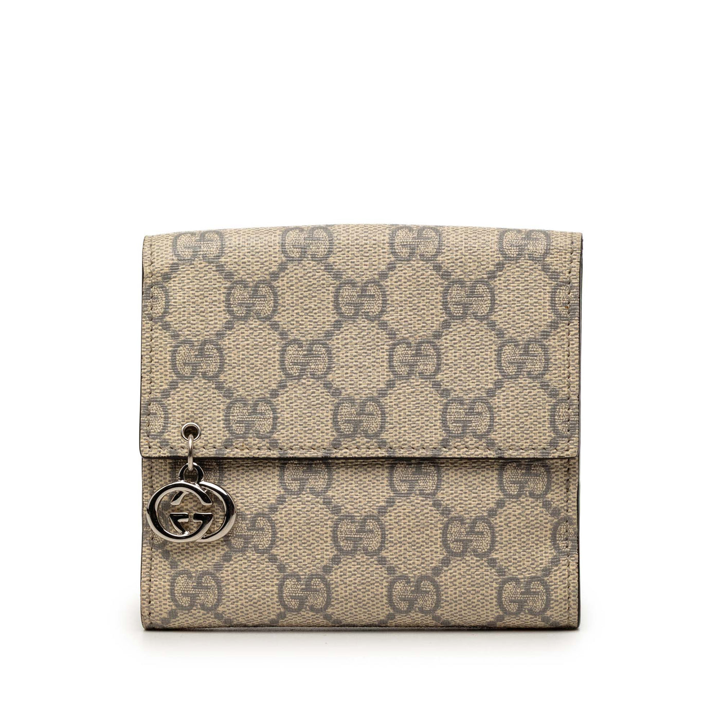 GG Supreme Interlocking G Pierce French Flap Wallet - Image 1