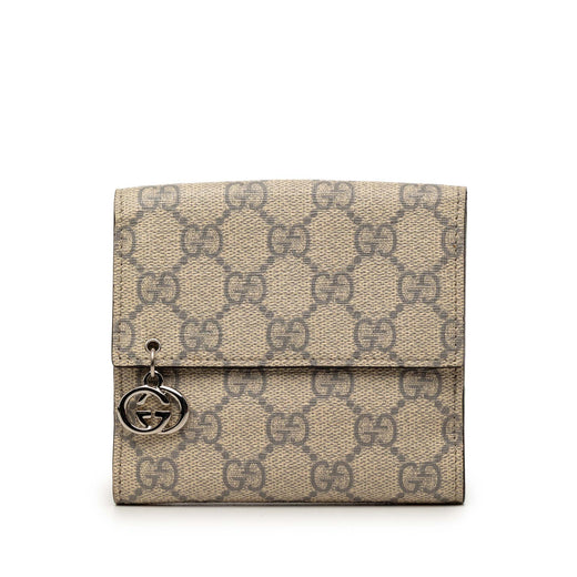 GG Supreme Interlocking G Pierce French Flap Wallet - Image 1