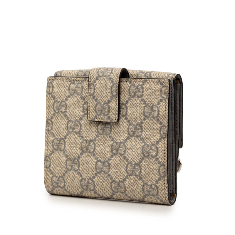 GG Supreme Interlocking G Pierce French Flap Wallet - Image 2