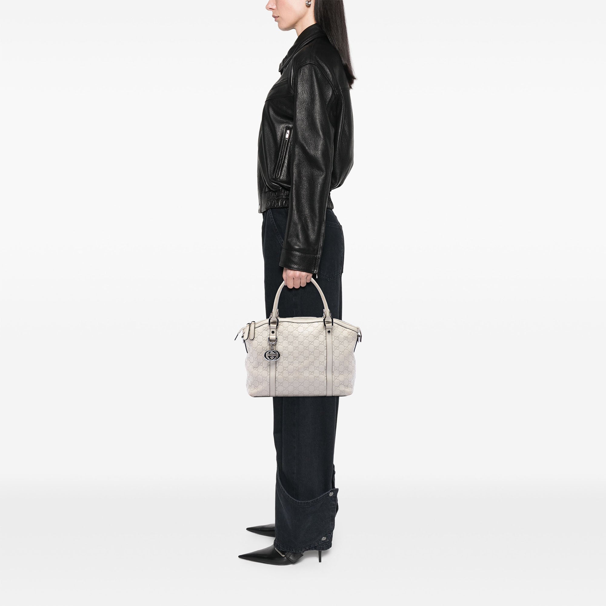 Medium Guccissima GG Charm Dome Satchel - Image 6