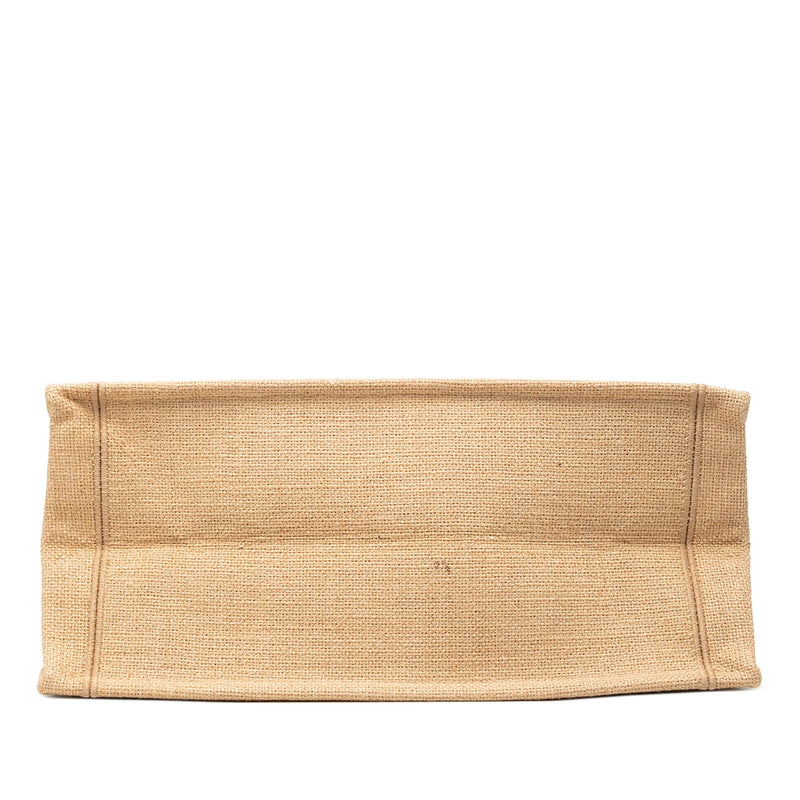 Medium Jute Embroidered Book Tote - Image 3