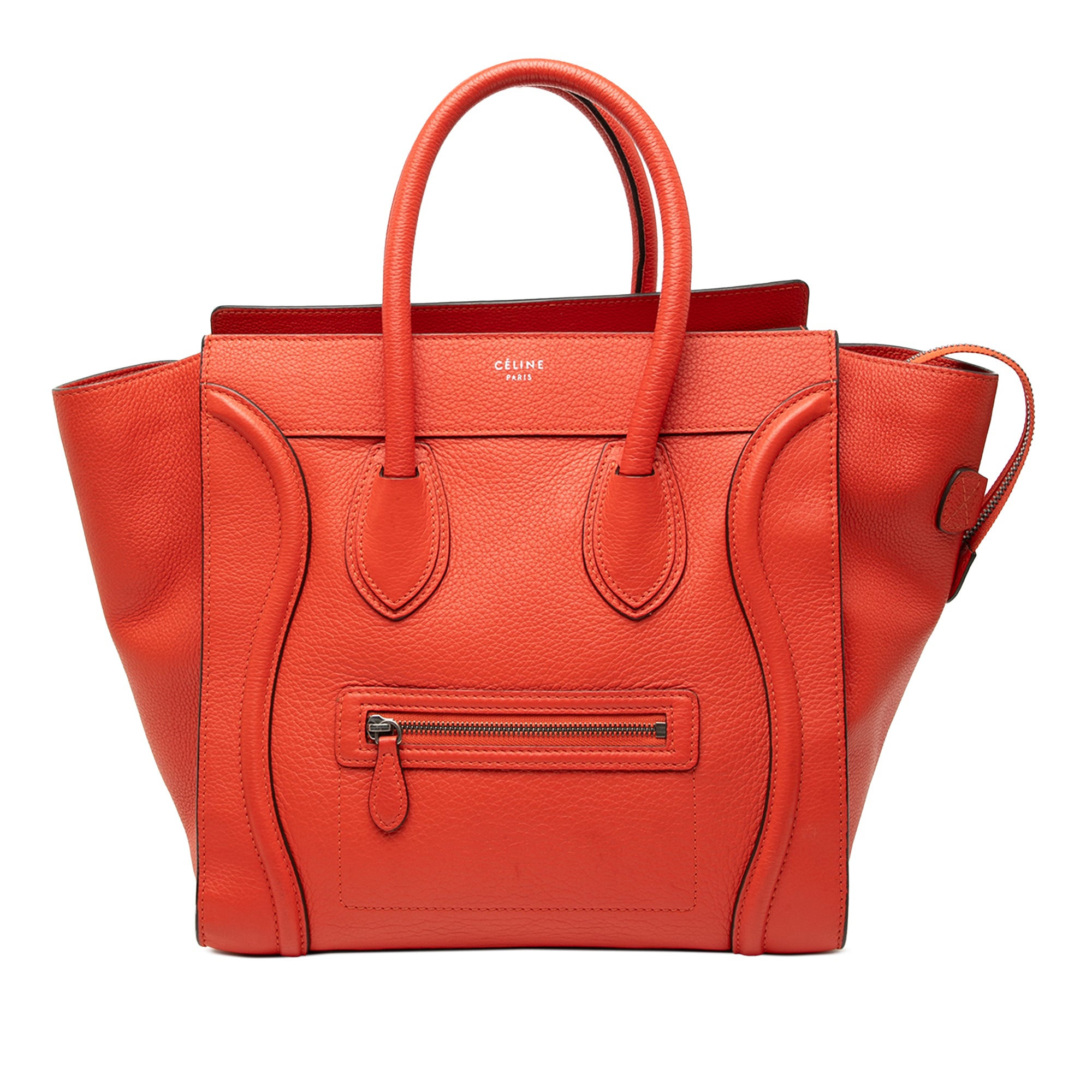 Mini Leather Luggage Tote - Image 1