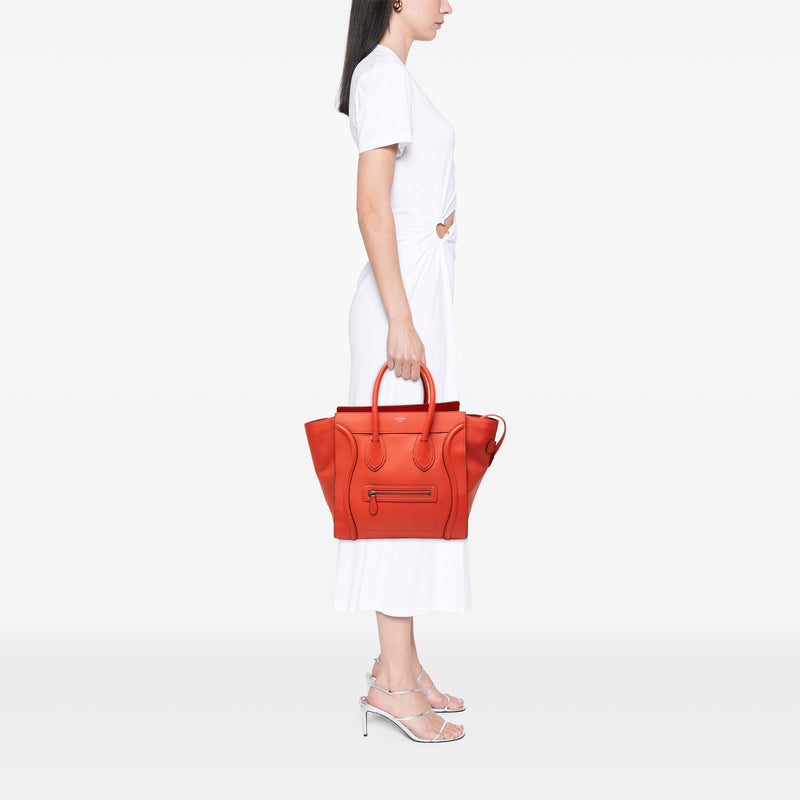 Mini Leather Luggage Tote - Image 7