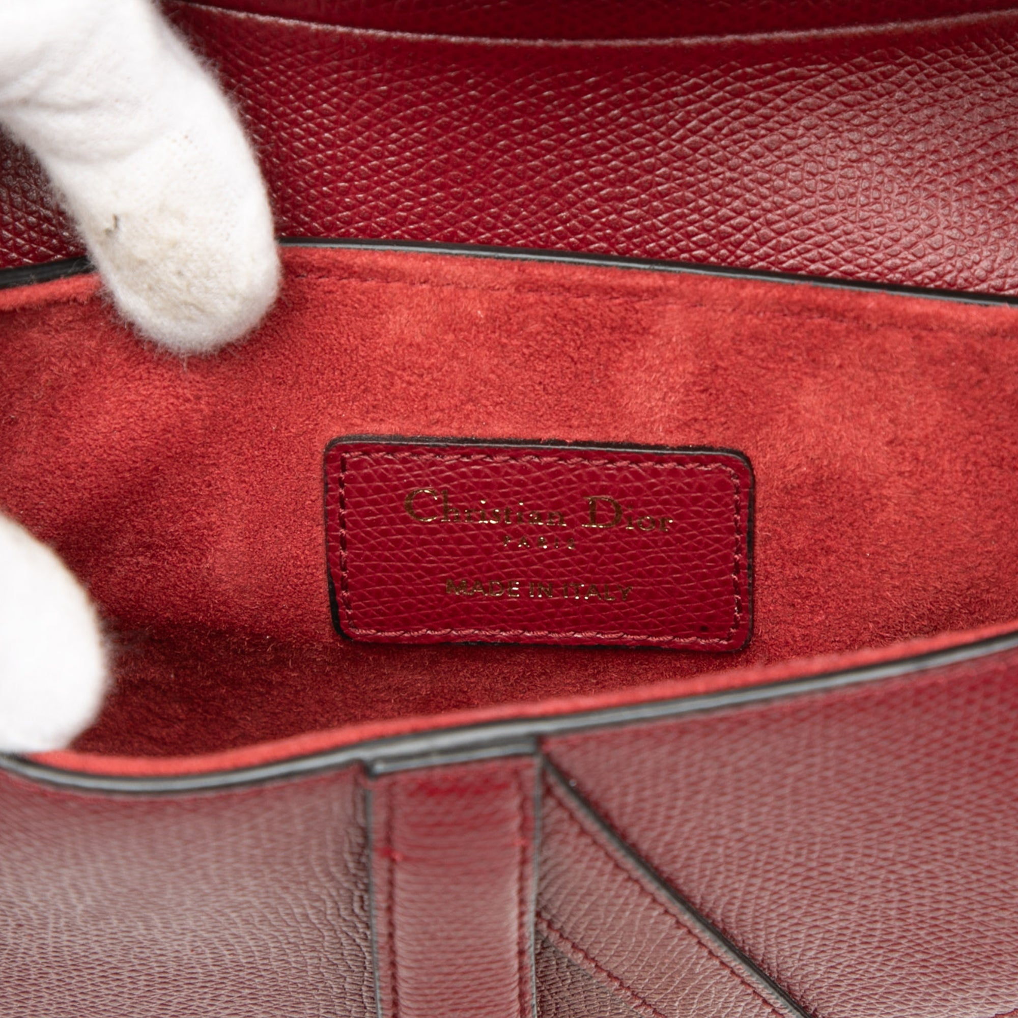 Mini Grained Calfskin Saddle Bag - Image 5